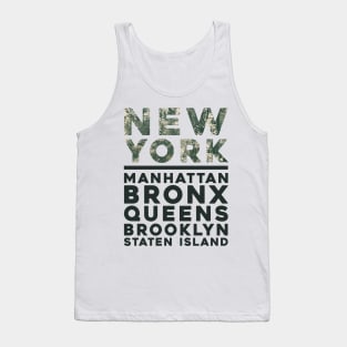 NY New York The Five Boroughs Manhattan Bronx Queens Brooklyn Staten Island Tank Top